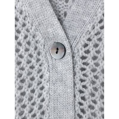 mizuiro ind メッシュVネックカーディガン | mizuiro