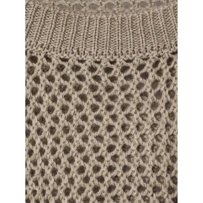 mizuiro ind メッシュクルーネックプルオーバー