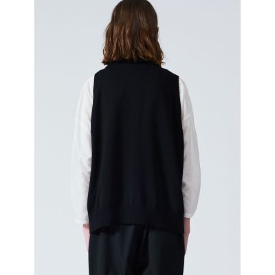 mizuiro ind アシンメトリーカラーワイドベスト