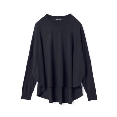 mizuiro ind フロントシームコクーンプルオーバー