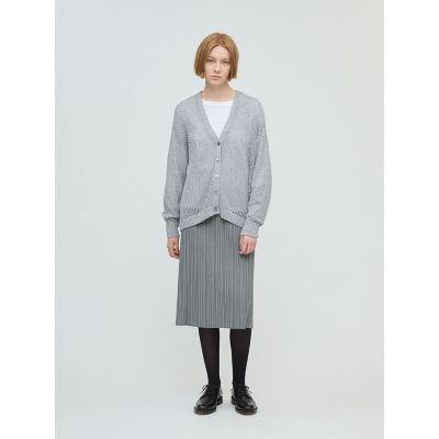 mizuiro ind メッシュVネックカーディガン | mizuiro