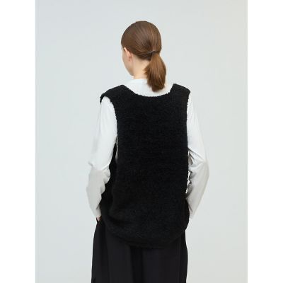 mizuiro ind へアリーVネックベスト | mizuiro ind (Women