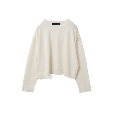 mizuiro ind (Women)/ミズイロインド mizuiro ind クルーネックワイドチュニッククロシェ アイボリー(12) トップス【三越伊勢丹/公式】