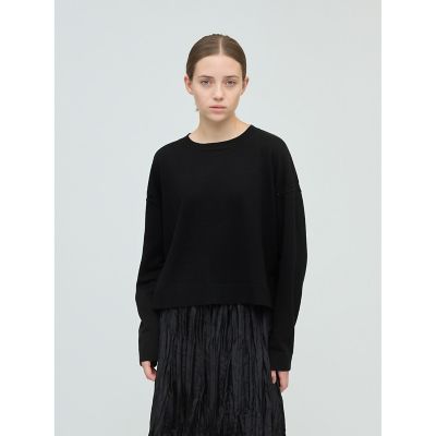 ＜mizuiro ind (Women)＞ｍｉｚｕｉｒｏ　ｉｎｄ　クルーネックワイドチュニッククロシェ