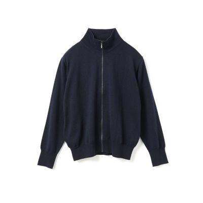 mizuiro ind (Women)/ミズイロインド mizuiro ind ハイネックジップカーディガン ネイビー(77) トップス【三越伊勢丹/公式】