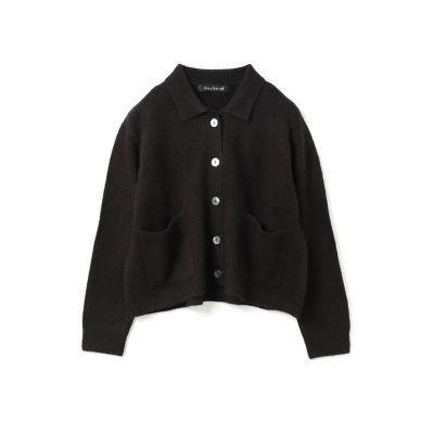 mizuiro ind 襟付きショートカーディガン | mizuiro ind