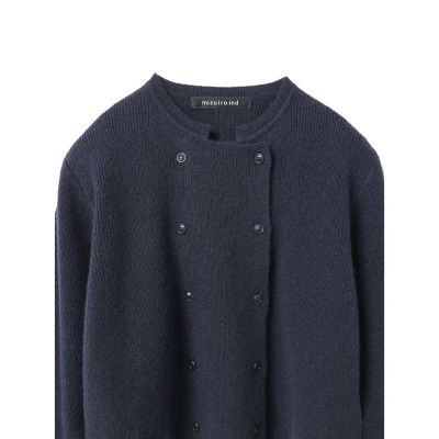 mizuiro ind ダブルブレストカーディガン | mizuiro ind