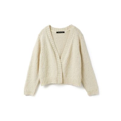 mizuiro ind (Women)/ミズイロインド mizuiro ind リリーヤーンVネックカーディガン アイボリー(12) トップス【三越伊勢丹/公式】