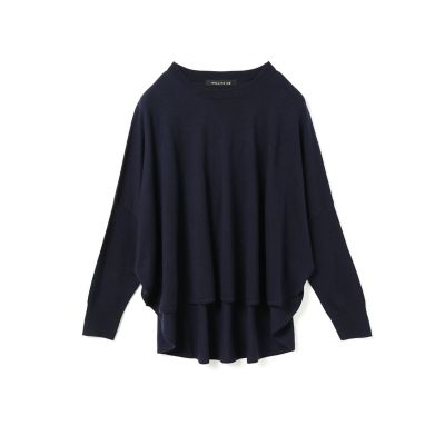 mizuiro ind (Women)/ミズイロインド mizuiro ind フロントシームコクーンプルオーバー ネイビー(77) トップス【三越伊勢丹/公式】
