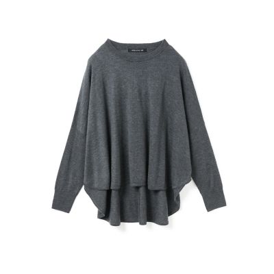 mizuiro ind (Women)/ミズイロインド mizuiro ind フロントシームコクーンプルオーバー ダークグレー(92) トップス【三越伊勢丹/公式】