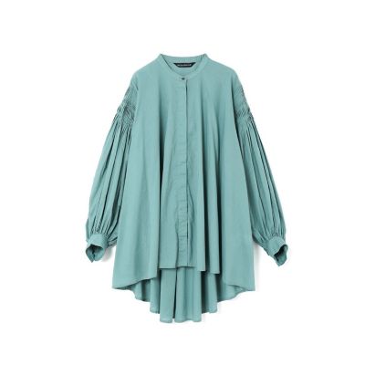 mizuiro ind ピンタックパフスリーブシャツ | mizuiro