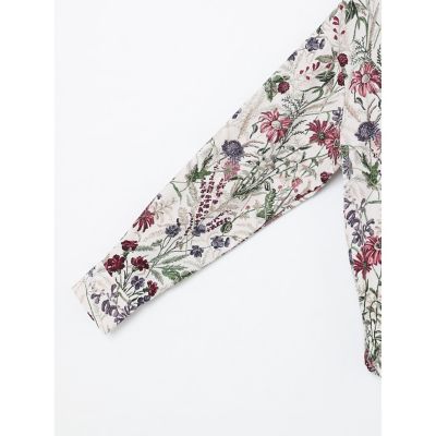 mizuiro ind フラワープリントシャツ | mizuiro ind (Women