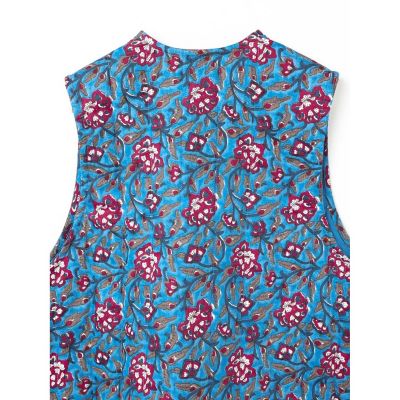 mizuiro ind インディアンプリントキルトベスト | mizuiro