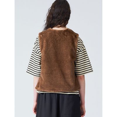 ｍｉｚｕｉｒｏ　ｉｎｄ　イミテーションファーショートベスト