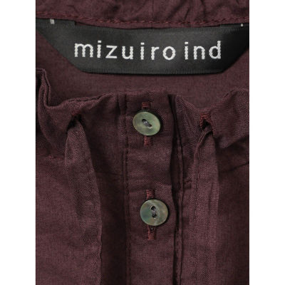 ｍｉｚｕｉｒｏ ｉｎｄ ギャザーネックシャツ | mizuiro ind (Women)/ミズイロインド | 三越伊勢丹オンラインストア・通販【公式】