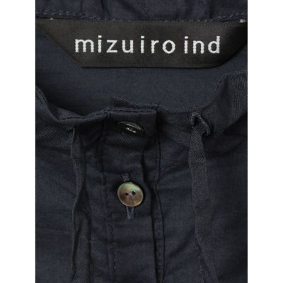 ｍｉｚｕｉｒｏ　ｉｎｄ　ギャザーネックシャツ