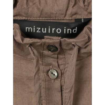 ｍｉｚｕｉｒｏ　ｉｎｄ　ギャザーネックシャツ