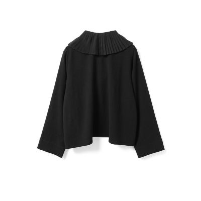 mizuiro ind プリーツカラーシャツプルオーバー | mizuiro