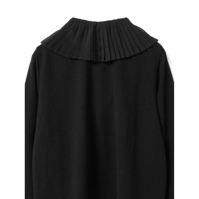 mizuiro ind プリーツカラーシャツプルオーバー | mizuiro