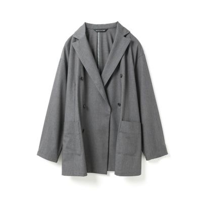 mizuiro ind (Women)/ミズイロインド mizuiro ind ダブルブレストシャツジャケット グレー(91) コート・ジャケット【三越伊勢丹/公式】