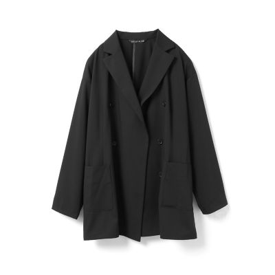mizuiro ind (Women)/ミズイロインド mizuiro ind ダブルブレストシャツジャケット ブラック(99) コート・ジャケット【三越伊勢丹/公式】