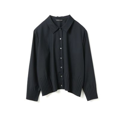 mizuiro ind (Women)/ミズイロインド mizuiro ind プリーツヘムシャツ ネイビー(77) トップス【三越伊勢丹/公式】