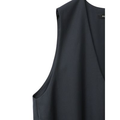 mizuiro ind プリーツヘムVネックベスト | mizuiro ind