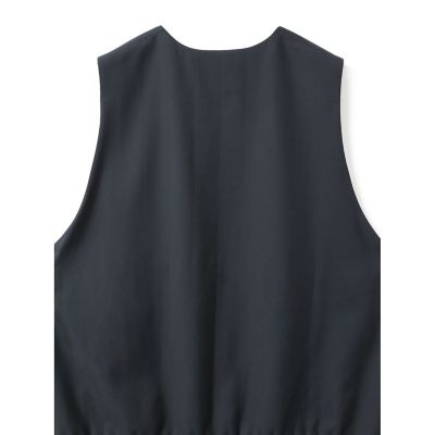 mizuiro ind プリーツヘムVネックベスト | mizuiro ind