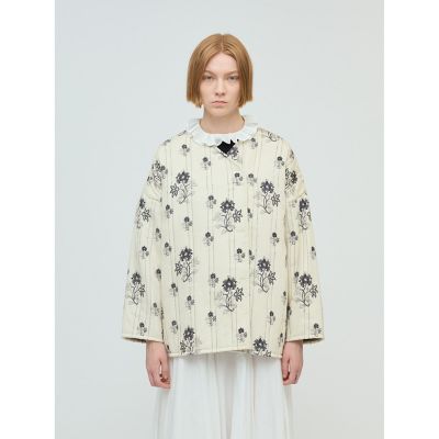 【送料無料】mizuiro ind (Women)/ミズイロインド mizuiro ind プリントキルティングジャケット アイボリー(12) コート・ジャケット【三越伊勢丹/公式】