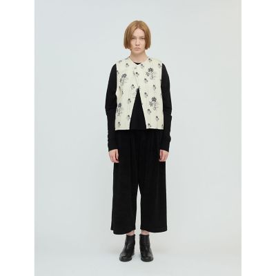 mizuiro ind 2WAYプリントキルティングベスト | mizuiro