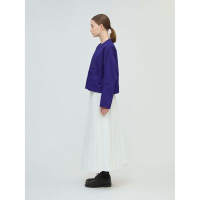 mizuiro ind クルーネックピンタックシャツ | mizuiro ind