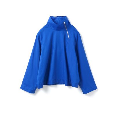 mizuiro ind (Women)/ミズイロインド mizuiro ind ジップハイネックカラープルオーバー ブルー(31) トップス【三越伊勢丹/公式】
