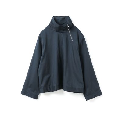 mizuiro ind ジップハイネックカラープルオーバー