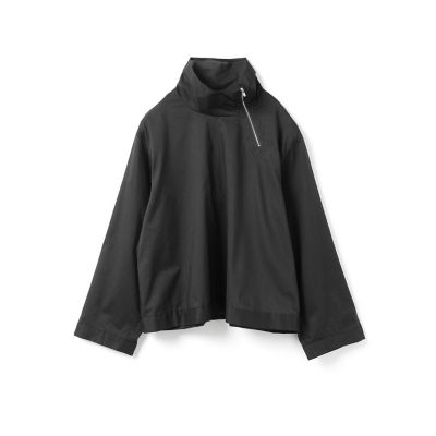 mizuiro ind (Women)/ミズイロインド mizuiro ind ジップハイネックカラープルオーバー ブラック(99) トップス【三越伊勢丹/公式】