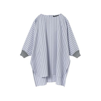 mizuiro ind ストライプコクーンプルオーバー | mizuiro ind