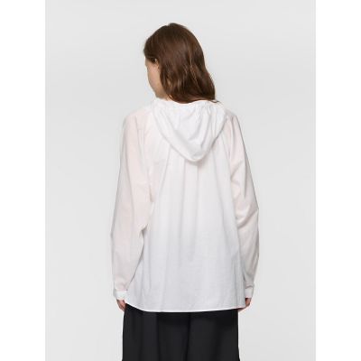 mizuiro ind フードギャザーネックシャツ | mizuiro ind 