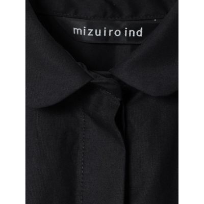 ｍｉｚｕｉｒｏ　ｉｎｄ　ラウンドカラーフロントフライギャザーワンピース