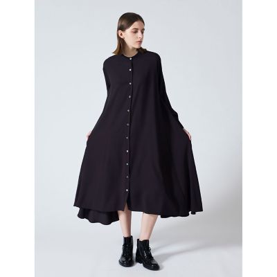 ｍｉｚｕｉｒｏ　ｉｎｄ　Ｔ／Ｒスタンドカラーフレアワンピース