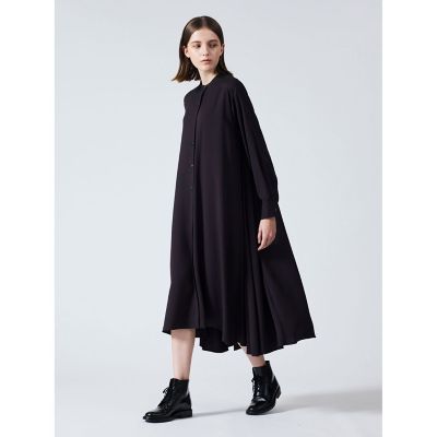ｍｉｚｕｉｒｏ　ｉｎｄ　Ｔ／Ｒスタンドカラーフレアワンピース