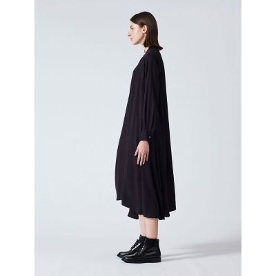 mizuiro ind T／Rスタンドカラーフレアワンピース
