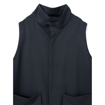 ｍｉｚｕｉｒｏ　ｉｎｄ　ポケット付きスタンドカラーワンピース