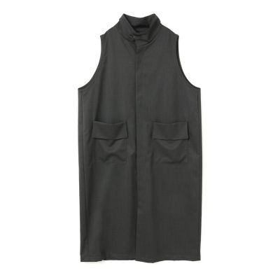ｍｉｚｕｉｒｏ　ｉｎｄ　ポケット付きスタンドカラーワンピース