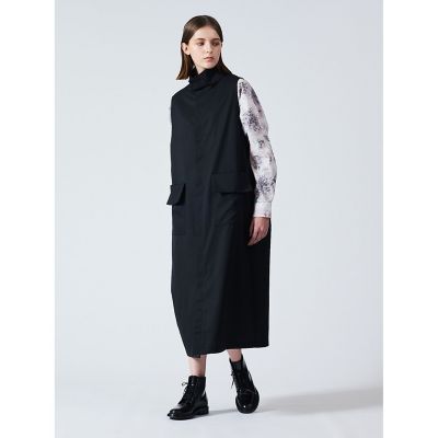 ｍｉｚｕｉｒｏ　ｉｎｄ　ポケット付きスタンドカラーワンピース