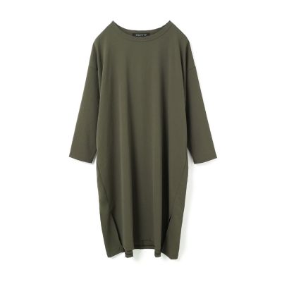 mizuiro ind (Women)/ミズイロインド mizuiro ind クルーネックロングワンピース カーキグレー(24) ワンピース・ドレス【三越伊勢丹/公式】