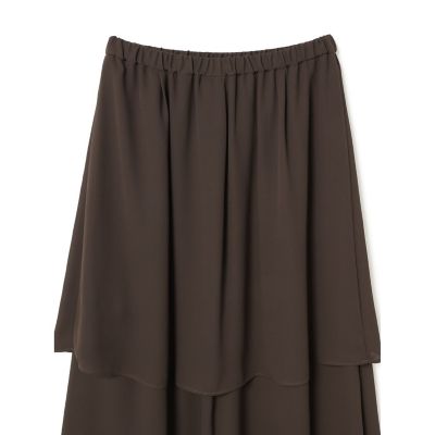 ｍｉｚｕｉｒｏ　ｉｎｄ　シアーギャザーダブルヘムスカート