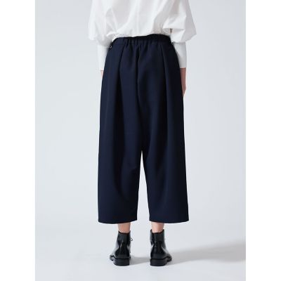 ミズイロインド ハイウェストタックリネンパンツ ソフトサルエル