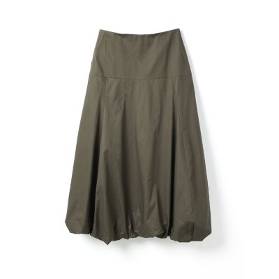 mizuiro ind (Women)/ミズイロインド mizuiro ind ロングフレアバルーンスカート カーキ(24) ロングスカート【三越伊勢丹/公式】