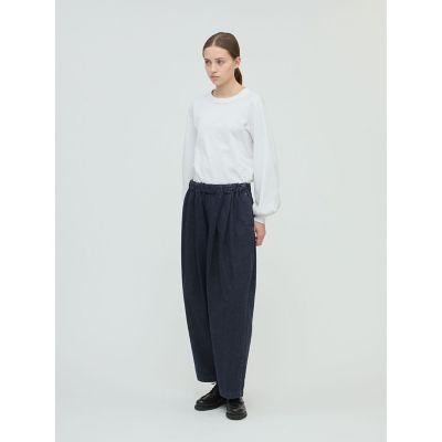 mizuiro ind デニムタックワイドパンツ | mizuiro ind
