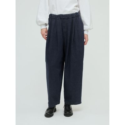 mizuiro ind デニムタックワイドパンツ | mizuiro ind