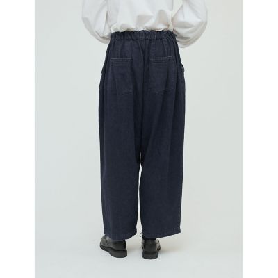 mizuiro ind デニムタックワイドパンツ | mizuiro ind